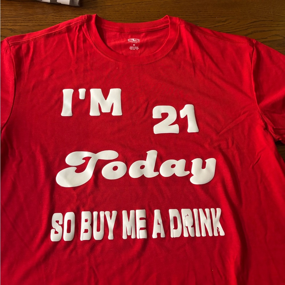 Red Birthday Graphic Men's T-Shirt